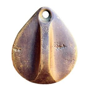 Swinging Deadbolt Door Lock Cover / Vintage Antique Peephole Swivel Dark bronze